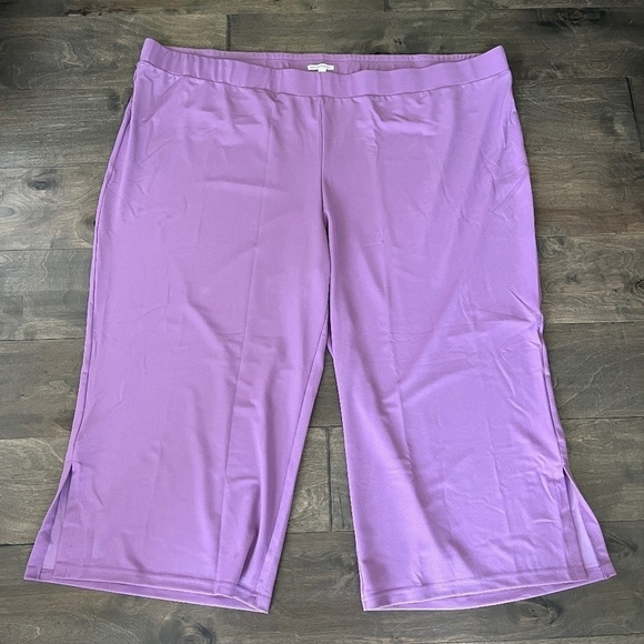 NWOT Isaac Mizrahi LIVE Purple Pants 5X - Picture 4 of 8